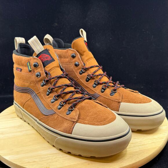 Vans Sk8-Hi MTE Primaloft Hydroguard  Winter man brown shoes Size 13 Brand New - Picture 4 of 10